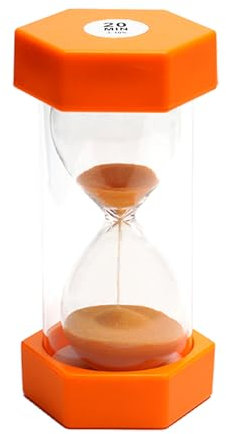 Sanduhr, Kinderuhr, sanduhren Set Kinder, dekorative Sanduhr, Timer können in Klassenzimmern, Küchen, Wohnungen, Büros und auch als dekorative Timeruhr, 20 Minuten, Orange