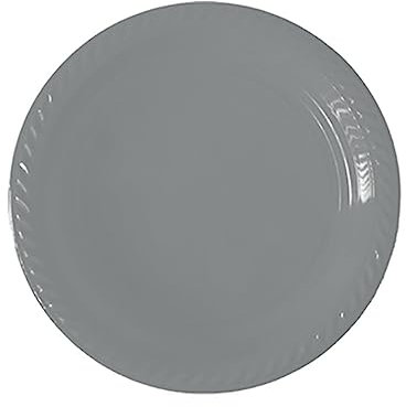 Dart 20 Assiettes Plastique RÉUTILISABLE 22CM Gris