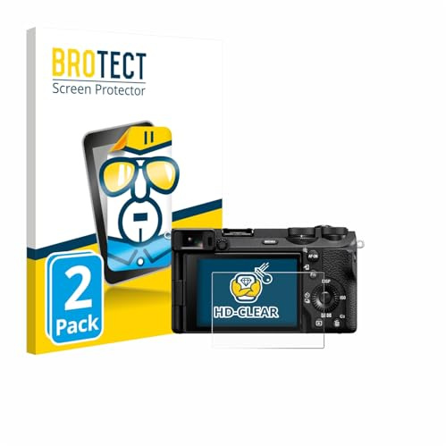 BROTECT Schutzfolie für Sony Alpha 6700 | 2 Stück Transparenter Displayschutz Made in Germany Klare Displayschutz-Folie Clear Einfache Montage Case-Friendly