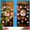 Pegatinas Navidad para Ventanas, Pegatina Ventana Navideño Reutilizables PVC para Escaparates Cristal Puertas Hogar, Grandes Stickers Muñeco Copo de Nieve Papá Noel Vinilos Adornos Navidad Decoracion