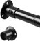 Tringle à vêtements télescopique pour armoire - 74-100 cm - Noir - Tringle à serrage pour armoire et armoire (diamètre 25 mm)