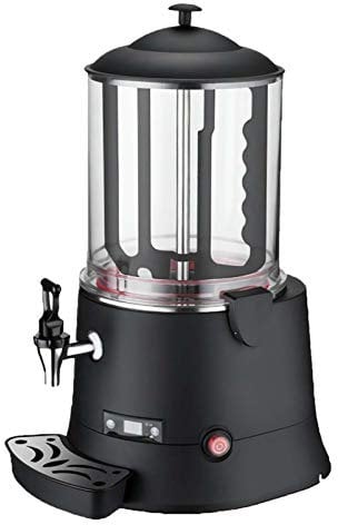 Chocolate Fountain,Hot Chocolate Machine, 400W Commercial Chocolate Beverage Dispenser Milk Frother Beverage Dispenser Machine 10 L for Restaurants Bakeries Cafes