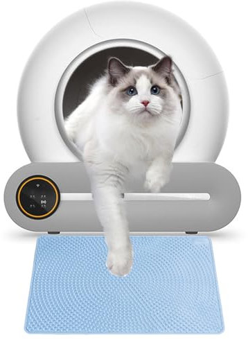 WDDEYYDS Bac à litière pour Chat autonettoyant Bac à litière pour Chat autonettoyant Isolation des odeurs Bac à litière pour Chat Intelligent avec Tapis et Sacs poubelles pour Plusieurs Chats