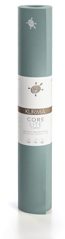 Yogamatte KURMA Core Lite 4,2 mm, Glacier Bay (hellgrün), Größe: L 185 cm x B 66 cm x H 0,42 cm