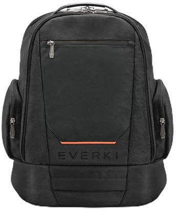 Everki ContemPro Sac à Dos Ordinateur Portable 17 à 18.4 Ensemble avec Sac à Câble Large Noir 42L, Noir, 42L bis 18,4 Zoll, Professionnel