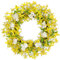 Ø50cm Künstliche Forsythien Blumenkranz, Türkranz Blumenkranz Deko groß Türkranz Wandkranz Frühlingsdeko für Frühlings-Sommer-Osterdekoration, Zuhause, Parties, Türen, Hochzeiten