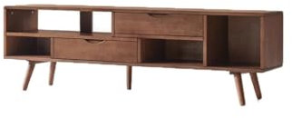 Estante Para Tv Mueble de TV nórdico moderno y sencillo de madera maciza de caucho for el hogar, pequeño apartamento, color nogal, mueble de almacenamiento en habitación for TV Soporte de TV para sala