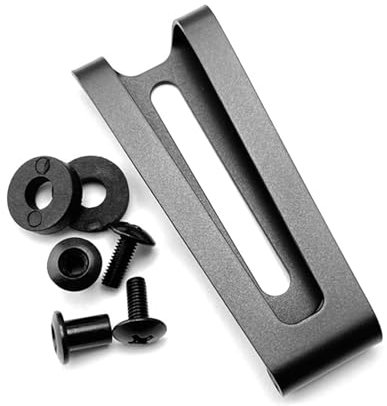 AYPOHU Kydex Clip - Edelstahl Gürtelclip für Kydex Scheide, Metall Holster Clip, Mantelclip, Taschenclip - Zubehör und Werkzeug für Messer