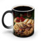 KTNML Color Changing Mug Plate of Biscuit Printed Ceramic Mug Double Sided Pattern Printing Heat Sensitive Coffee Mug Suitable For Men And Women