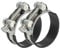 PATIKIL 68-73mm T-Bolt Hose Clamp, 2 Pack Rubber Cushioned Intake Intercooler Pipe Tube Clamps 304 Stainless Steel Radiator Hose Clamp for 2.68-2.87 Pipe