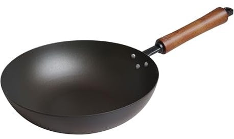 Joyce Chen Classic Series 9.5-Inch Preseasoned Carbon Steel Stir Fry Pan