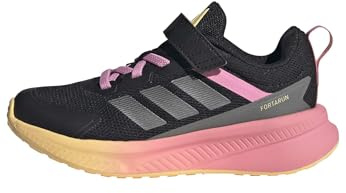adidas Unisex Kinder Fortarun 4.0 Shoes Children, core Black/Iron met./Bliss pink, 33 EU