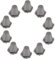 TOYANDONA 10 Clavos De Repuesto para Zapatillas De Fútbol ​​Atletismo Césped Correr Calzado Deportivo Clavos De Aluminio Negro