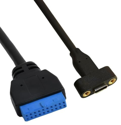 XAGMODSHN USB C Female to IDC20P Female Adapter Cable 20Pin Extension 5Gbps Data for Computer Motherboard Accessories Computer Case Expansion Cable