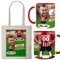 Kembilove® Taza personalizada fútbol con caricatura y bolsa | regalo original para fan de fútbol | personaliza nombre número y equipo | detalle ideal para cumpleaños (ATLÉTICO DE MADRID)