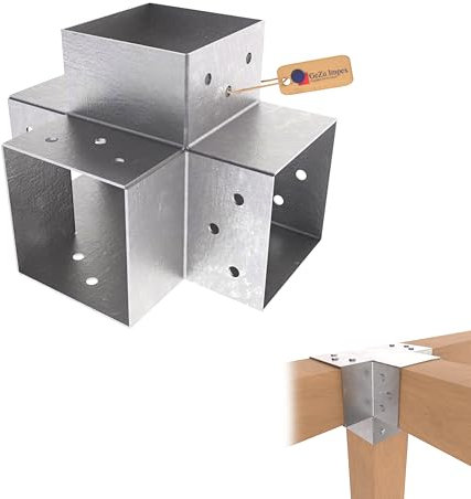 GeZu Impex Post Connector K 121 x 121 mm Set of 16
