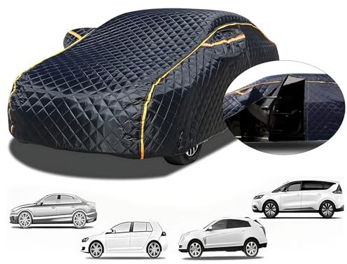 Bâche Voiture Extérieur Anti Grêle pour Mercedes SLK-Klasse R170(1996-2004), Housse Voiture Coton Épais Protection, Intérieure Extérieure Tout Temps Savec Bande Réfléchissante-t245u