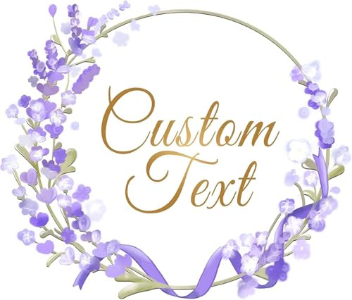 Custom Logo Stickers - Design Your Own Personalized Labels with Text, Image, & Photo - Waterproof, UV Protected, Fade & Heat Cold Resistant - Pack of 100 (Wreath 28, 63mm)