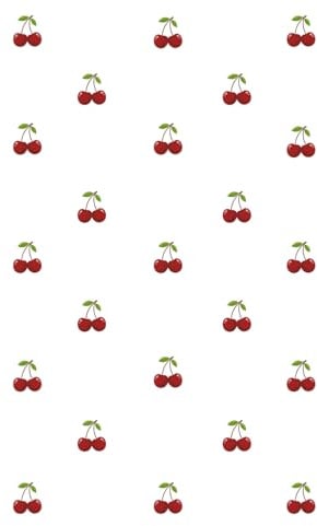 Loovly Paper Minimalist Blank Notebook 6x9 – 200 Numbered White Pages with Cherry Detail: Soft Aesthetic Journal for Notes, Planning & Creativity