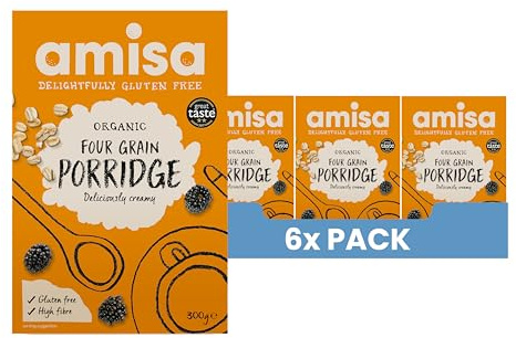 Amisa Deliciously Creamy 4-Grain Porridge, 300g