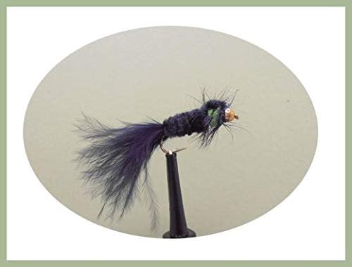 Montana Forellenangeln Fliege 6 x Black Tail Montana Größe 10 zum Fliegenfischen