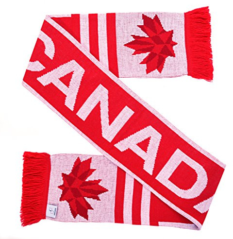 Euroscarves Kanada Canada fotboll stickad halsduk