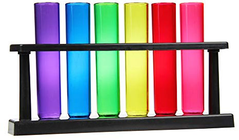 Monsterzeug 6er Set Reagenz-Schnapsgläser, Shotgläser als witziges Party Accessoire, Bunte Reagenzgläser für Schnaps, Stamperl Gläser