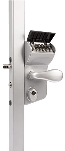 Locinox - Serrure à code mécanique LMKQ40 Thermolaquée argent Profil 40 mm Axe à 60 mm