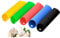 5er Pack Knoblauchschäler, Silikon Knoblauch Schäler Knoblauchroller, Gemüseschäler Küchenzubehör (Rot, Gelb, Grün, Blau, Schwarz)