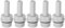 sourcing map Adaptateur raccord flexible PVC 6mm 15/64 Barbillon x1/4 G tuyau mâle 5Pcs