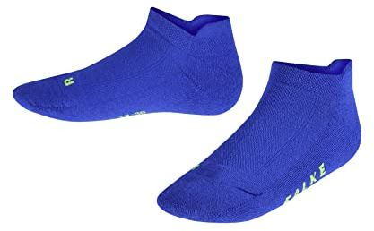 FALKE Unisex Kinder Sneakersocken Cool Kick Sneaker K Sn weich atmungsaktiv schnelltrocknend kurz einfarbig 1 Paar, Blau Cobalt 6712, 23-26