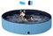 Yaheetech Piscine Chien Pliable 140 x 30cm Piscine Baignoire Chiens Bassin de Baignade Portable Bain pour Chien/Chat Extérieur Intérieur Antidérapant avec Patchs de réparation et Brosse Bleu