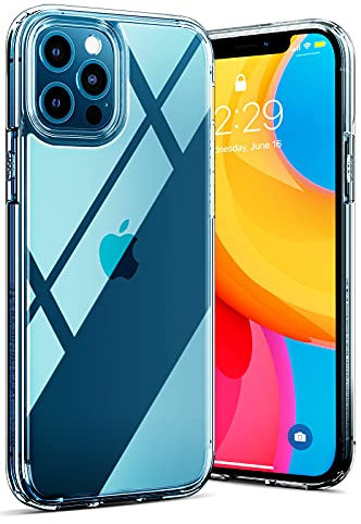 Spigen Cover Ultra Hybrid Compatibile con iPhone 12 e Compatibile con iPhone 12 Pro, Custodia Anti-Ingiallimento - Trasparente