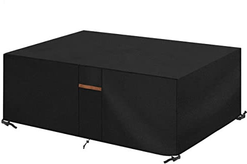 SanGlory Gartenmöbel Abdeckung Wasserdicht Abdeckung Gartenmöbel Winterfest Abdeckplane Gartenmöbel 600D Oxford Schutzhüllen Für Gartenmöbel Abdeckung Gartentisch Abdeckhauben Rechteckig 185x120x70cm