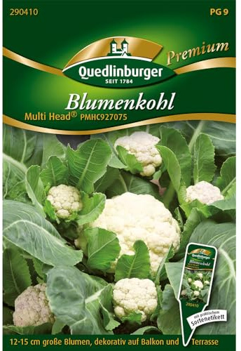 Quedlinburger Saatgut Kleinblumiger Blumenkohl Multi Head®,1 Portion