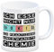 Cookies Kaffeetasse mit Spruch im Periodensystem für Chemiker Lustige Tasse Geschenk für Chemiker Wort aus Periodensystem