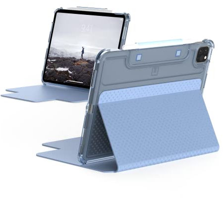 U by UAG [U] Lucent Case für Apple iPad Air 10.9 Hülle (5. Gen. 2022/4. Gen. 2020) / iPad Pro 11 Hülle (2022/2021 / 2020/2018) [Apple Pencil 2 kompatibel, Wake/Sleep] Cerulean