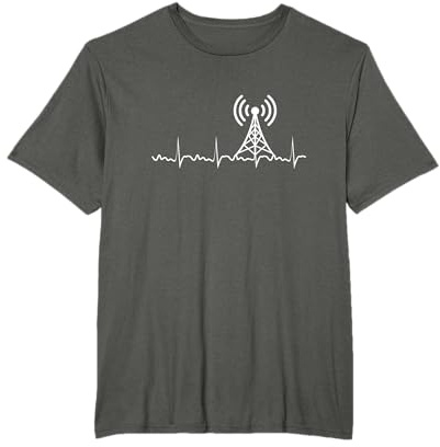 Radio Herzschlag HAM Funkgerät Geschenk Funker T-Shirt