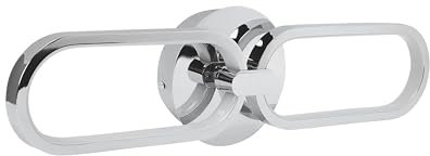Beliani LED Wandleuchte Metall silber warmweißes Licht modernes einzigartiges Design Krang