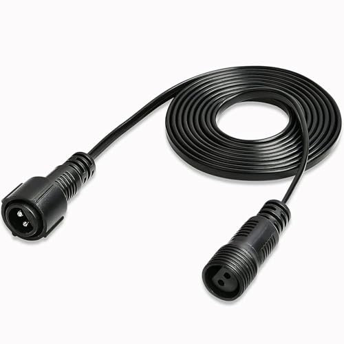 yowin Prolunga Luci Natale 10M/32.8Ft 2 Pin Maschio Femmina Cavo Connettore IP65 Impermeabile Cavo di Prolunga per Luci Natale Esterno Catena Luminosa, Luci da Giardino, Luci Stringa