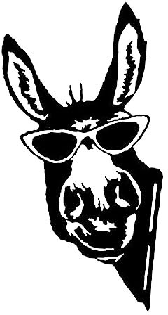 Folpus Garten-Tier-Silhouette, Esel-Metallkunst, Metall-Esel-Hof-Kunst Esel-Silhouette für Balkon, Stil b