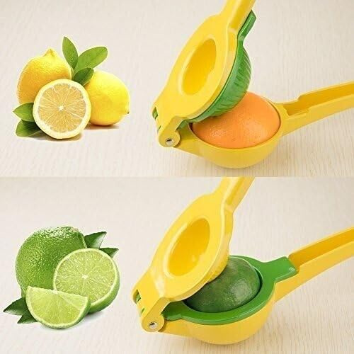 Masterpart Lemon Squeezer Metal Citrus Juicer 2 in 1 Lemon & Lime Juice Extractor Separates Seeds and Pulp Robust Design, Anti corrosion and Dishwasher Safe, Faster, More Efficient Juicing