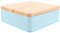 Gatuida Box Iron Box Cake Box Biscuits Tin Baking Cake Container Round Cookie Tins with Lids Christmas Treat Tin Empty Cookie Tins Christmas Cookie Tins Small Case Tea Leaf Tin Wood