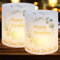 Aitsite 12Pcs Windlicht Tischdeko Geburtstag, Deko Geburtstag Tischdeko Mann Frau Schön DASS Du Da Bist, Happy Birthday Tischdeko, für Teelichter oder Kerzen
