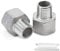 Bwintech 2 Pcs 1/2 Male to 3/4 Female BSP Thread Stainless Steel 304 Hex Bushing Reducing Connector for Pipe Connecting Conversion