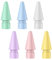 Puntas de Repuesto Compatible con Apple Pencil de 1ª y 2ª Generación, 6PCS Puntas de Lápiz Resistentes Compatible con iPad, Punta de Repuesto de Alta, Puntas de Lápiz de Plástico, Colores Macarrón