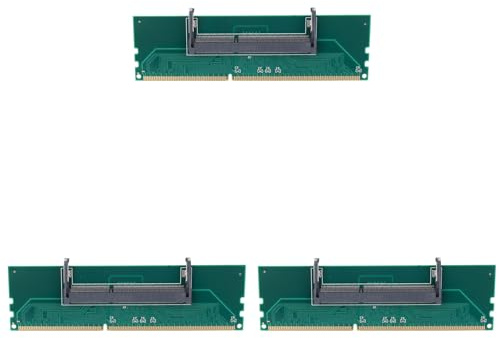 KEALBAUS 3X DDR3 Laptop SO-DIMM to Desktop DIMM Memory RAM Connector Adapter DDR3 Adapter of Laptop Internal Memory Desktop RAM