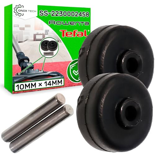 ONIX TECH Kit Petits Rouleaux pour Brosse Aspirateur sans Fil et Axis avec Code Original SS-2230002458 pour Tefal pour Rowenta - Garantie de 5 Ans