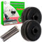 ONIX TECH Kit Kleine Rollen für Kabellose Staubsauger Bürste und die Achse mit Originalcode SS-2230002458 für Tefal für Rowenta - Garantie 5 Jahre