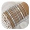 WATEFOER Gold Armreif Armbänder Set für Damen Boho Mehrschichtige Stapelbar Strukturierte Armbänder Indische Chunky Armreif Armband (B-Silber 14pcs)